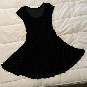 Small BlackMilk Burned Velvet Mermaid Evil Cheerleader Dress